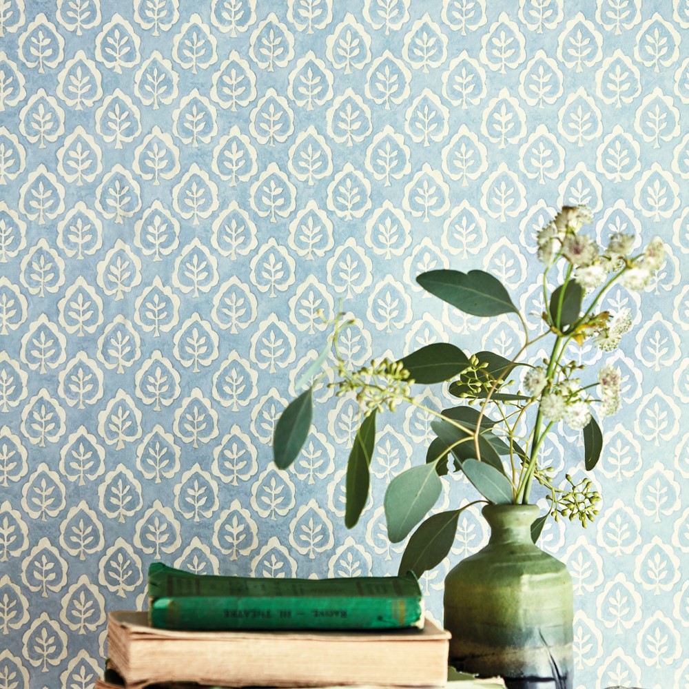 Fencott Wallpaper 216898 by Sanderson in Blue